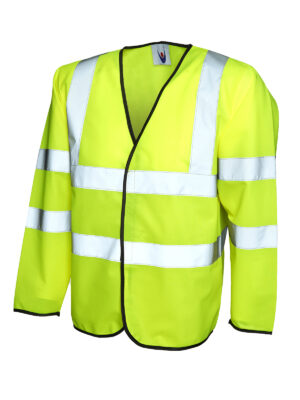 Long Sleeve Hi-Vis Safety Waistcoat