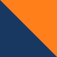 Orange/Navy